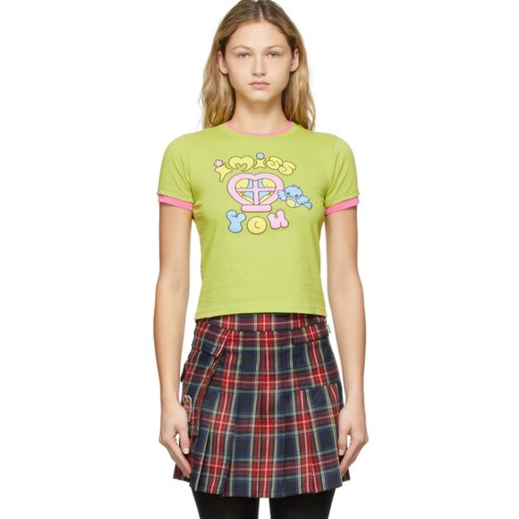 Heaven Marc Jacobs I Miss You Graphic Missing You Baby Tee Size Medium - Picture 1 of 6
